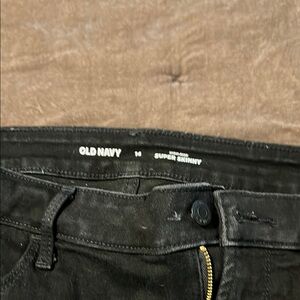 Old Navy Black Super Skinny Jeans